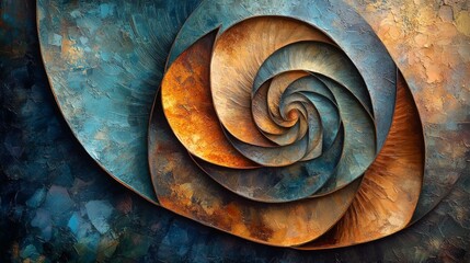 Abstract Spiral Art.