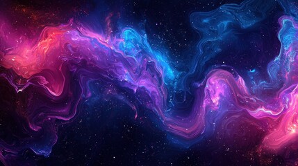 Fototapeta premium Abstract Galaxy Nebula Swirling Cosmic Background