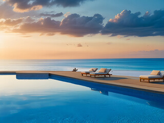 몰디브의 아름다운 휴가 여행 배경이미지