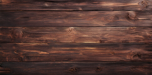 Naklejka premium Old, Distressed Wooden Background with Deep Grain Texture, Dark Wood Planks with Rich Grain and Texture, Brown Wood Texture, Abstract Background