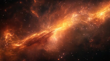 Digital visualization of a nebula with wispy, nebulous traces and soft, glowing patterns suggesting depth and movement.