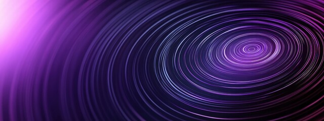 Fototapeta premium Concentric circles, neon gradient, abstract waves, low-angle lighting