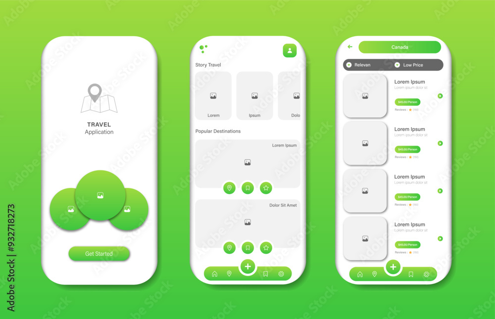 Poster design reviews of online holiday destinations for mobile applications. holiday tourist destination r