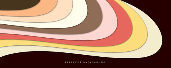 Colorful papercut background. Suitable for graphic design materials.