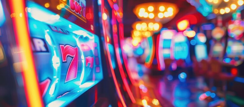 Casino Slot Machine with Lucky Seven