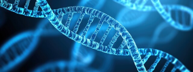 Genomic analysis software, displaying complex data, on a digital screen, soft blue light