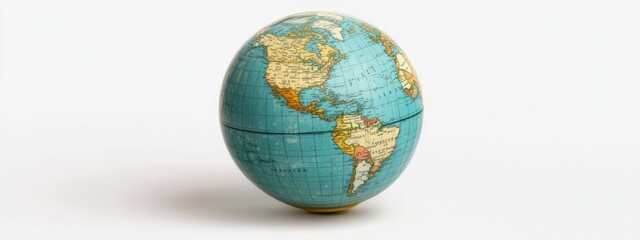 Globe, on the white background