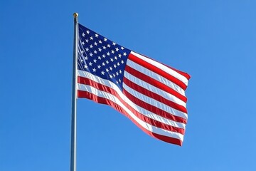 Flag Waves: Photograph the American flag waving in the breeze, emphasizing its symbolism and patriotism.