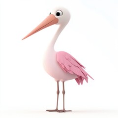 Super cute cartoon pattern dress, pink-red.