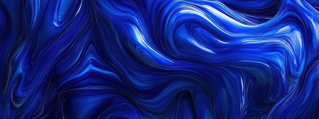 Obraz premium Abstract data cloud, electric blue and black, swirling motion, soft glow