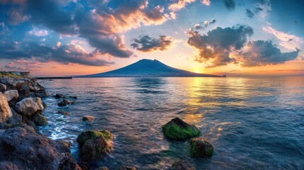 Mount Vesuvius Sunset