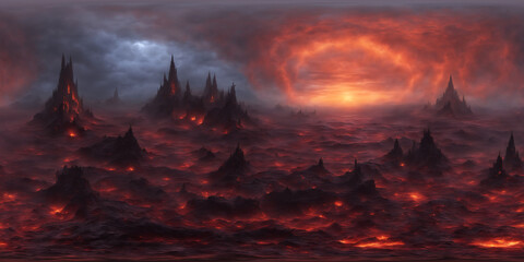 HDRI Hell Environment V3 Equirectangular Panorama 32