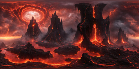 HDRI Hell Environment V3 Equirectangular Panorama 3