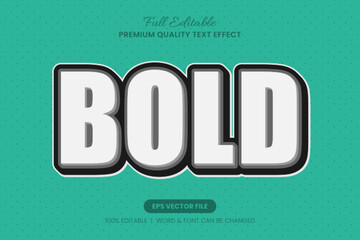 Bold White editable text effect,font graphic style suitable for creating eye-catching headlines, logos, or promotional