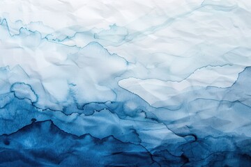 Fototapeta premium Soothing Slateblue Dream, an enchanting abstract gradient of slate blue hues flowing seamlessly, evoking tranquility and calmness in a captivating watercolor blend.