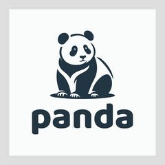 Panda with a illustration 