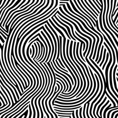 Seamless pattern of harmonious Zen waves and smooth curves