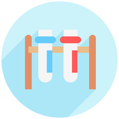 Fototapeta premium Chemistry rounded multi color icon, relate to education theme use for modern concept, UI or UX kit, web and app development