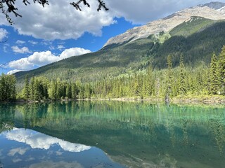 lake and mountains