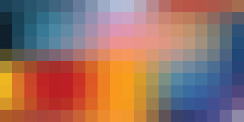 Abstract Square Pixel Mosaic Background