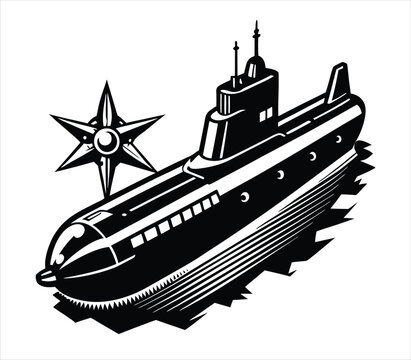 recommend clip art: Submarines (e.g., nuclear submarines Vector Silhouette 31