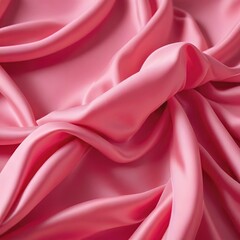 Obraz premium A close-up photo of a stunning vibrant pink fabric