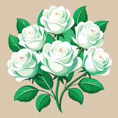 Rose vector illustration graphic Art design.