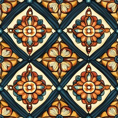 Popular Thai silk seamless pattern with a classic/traditional design.