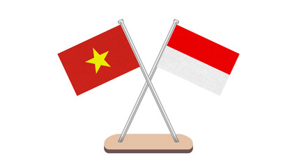 Indonesia Vietnam Flag