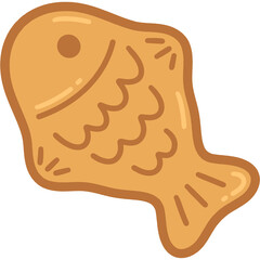 Japanese food, Taiyaki, fish bread, Japanese traditional, japanese fish shaped cake taiyaki illustration