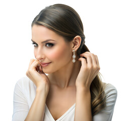 Woman smiling and holding a cup of coffee, enjoying a relaxing moment