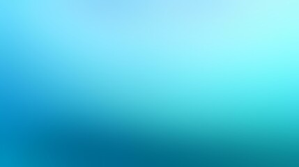 Cyan Color Gradient Background with Smooth Blending and Cool, Refreshing Blues