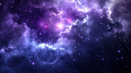 Fototapeta premium Cosmic Nebula: A Symphony of Stars and Gas