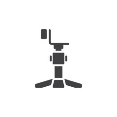 Handheld gimbal stabilizer vector icon