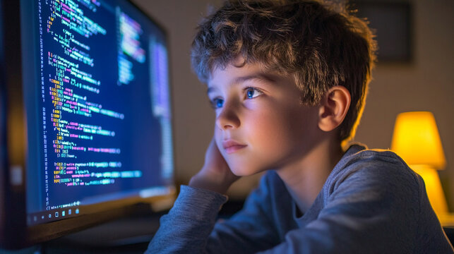 Boy learning Python These tools leverage large language models and machine learning to analyze and suggest code
