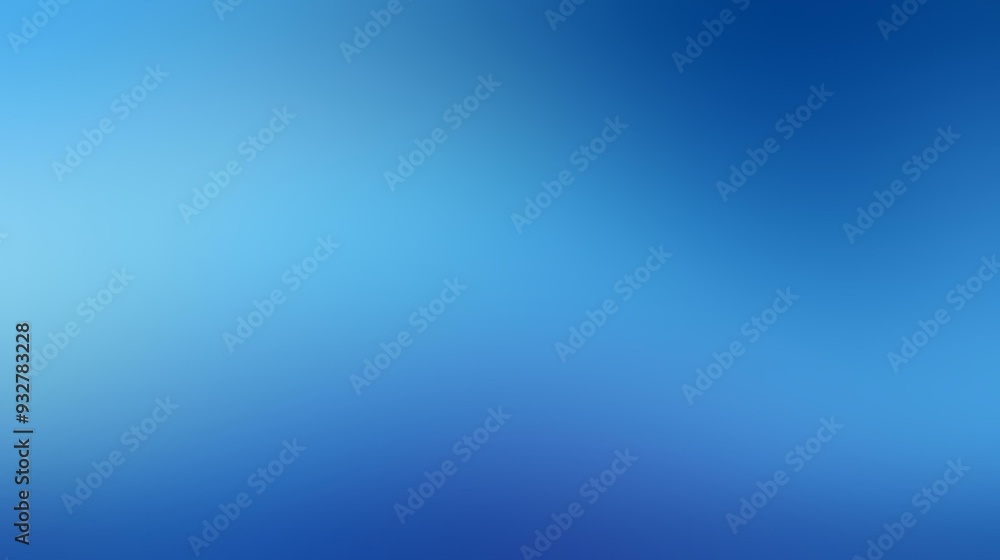 Poster blue color gradient background with soft shading and tranquil, soothing tones