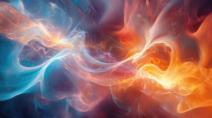 Digital artwork showing ethereal spectral imprints with shifting, translucent patterns and radiant energy.