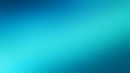 Obraz premium Turquoise Blue Color Gradient Background with Bright, Cool Tones and Smooth Shading