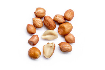 peanuts isolate on white background