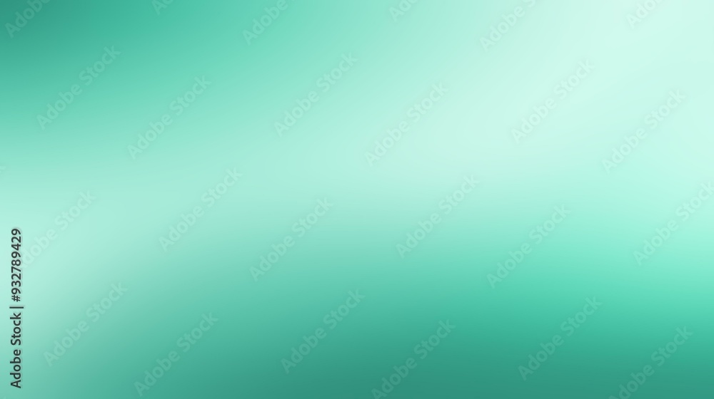 Poster mint green color gradient background with subtle shading and refreshing green hues