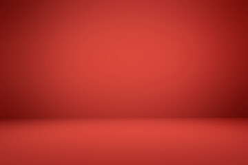 dark red blurred abstract background wall and floor with light and shadow backgrounds, use for product display
