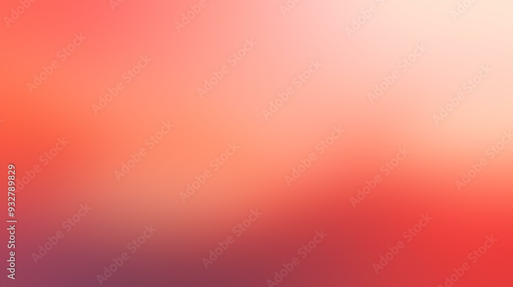Poster coral color gradient background with soft transitions and warm, inviting shades