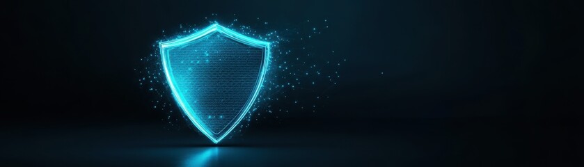 Secure Digital Wallet Icon with Shield Protection Against Fraud and Unauthorized Access