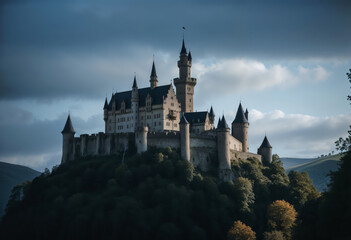 Obraz premium A beautiful castle in the heart of nature