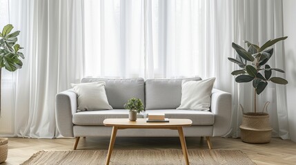 Minimalist Living Room with Natural Light