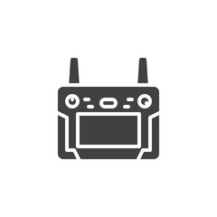 Remote controller for a video drone vector icon © alekseyvanin