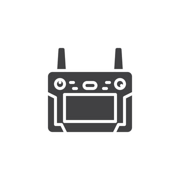 recommend clip art: Remote controller for a video drone vector icon