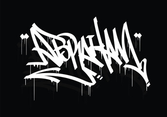 ABRAHAM graffiti tag style design