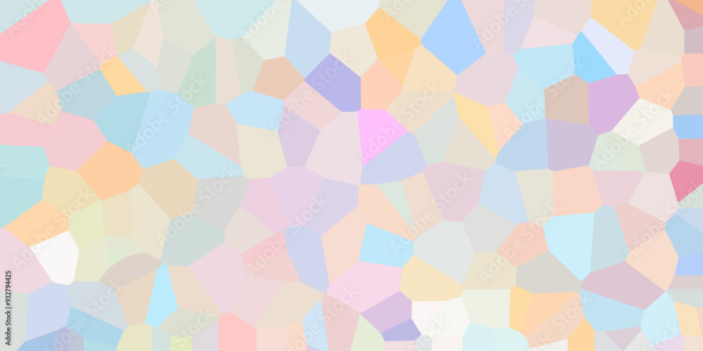 Aufkleber Abstract Low Polygon multicolor Generative Crystal texture background. Geometric colored background for interior solutions or covers. abstract Mosaic or polygon elements for Cement kitchen decor.	
