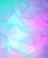 Fototapeta premium Neon abstract texture background with geometric triangle form shapes